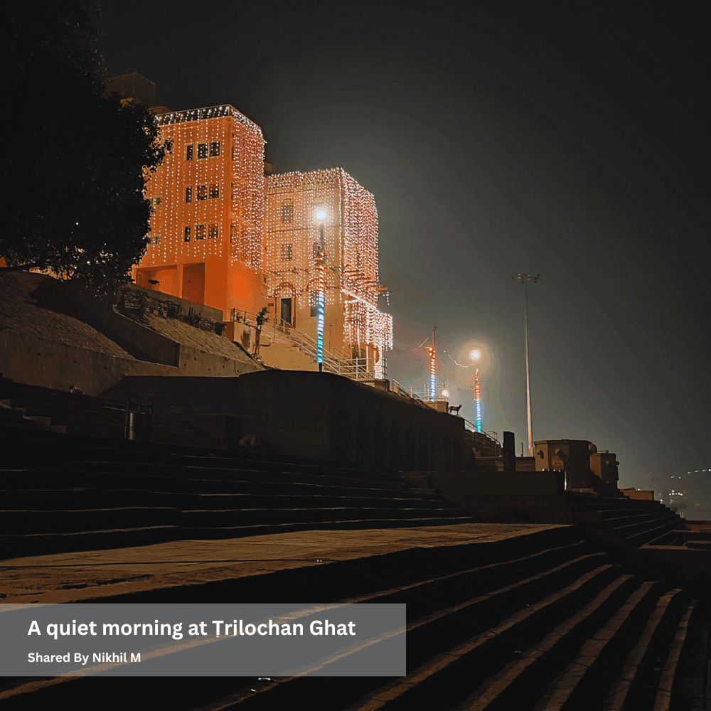A quiet morning at Trilochan Ghat
